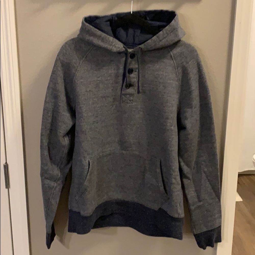Navy J. Crew Vintage Fleece Hoodie
